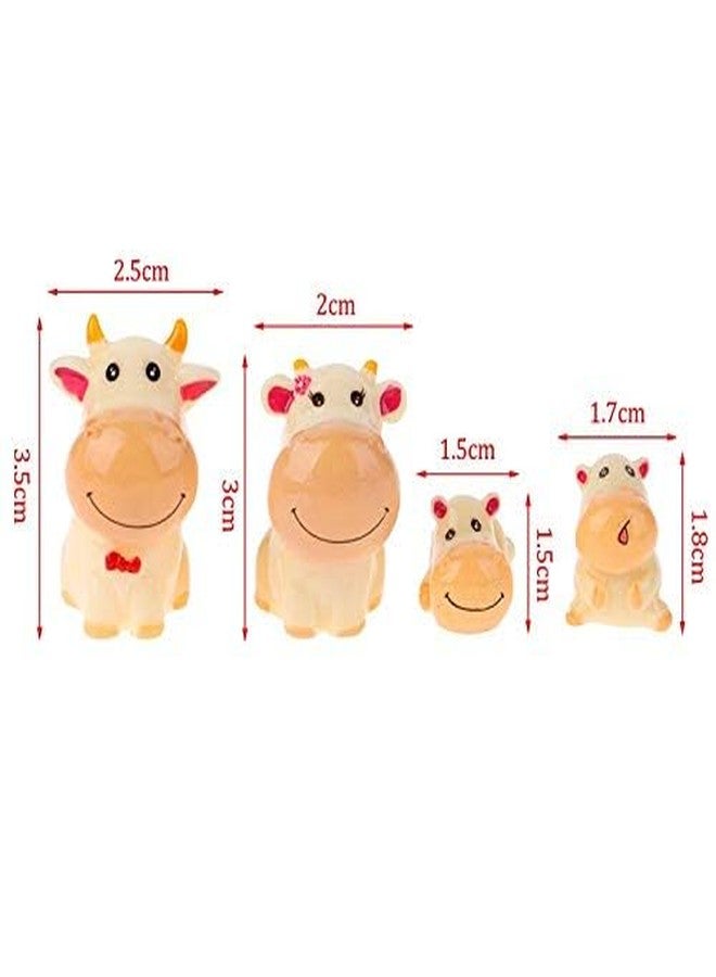 BHOOLU&GOOLU Cute Mini Calf Family showpieces - 4 pcs/Set - Image 2
